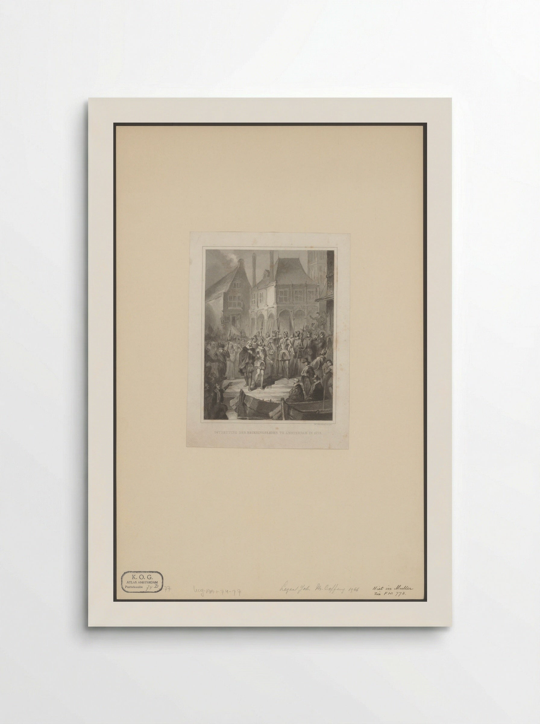 Uitzetting van het stadsbestuur tijdens de Alteratie van Amsterdam, 26 mei 1578 - Willem Steelink (I) - Poster