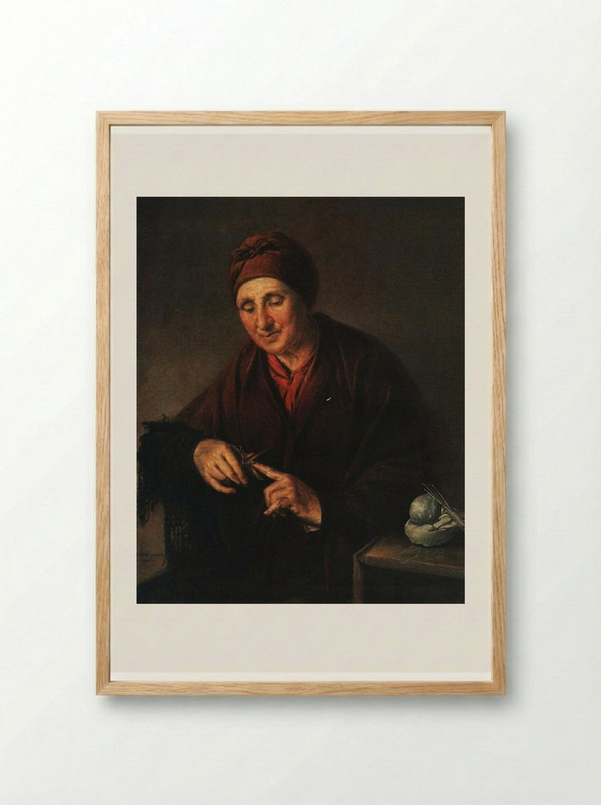 Ukrainian Woman in Namitke - Vasily Tropinin - Framed Print Wood