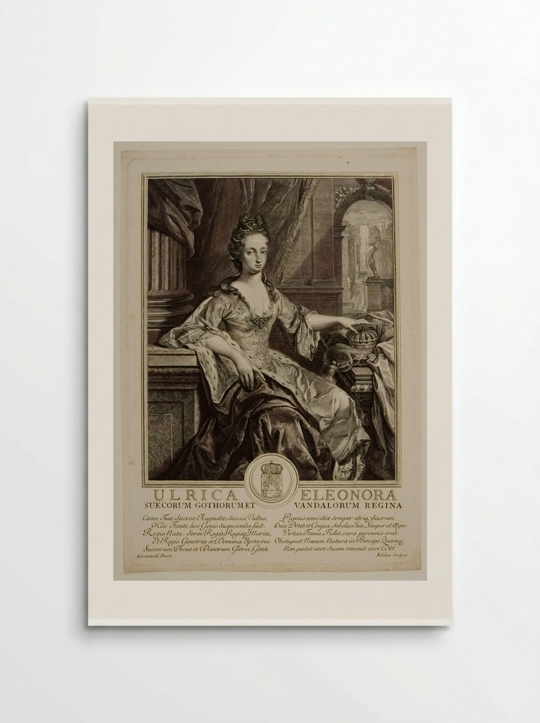 Ulrika Eleonora, Queen of Sweden - Gérard Edelinck - Poster