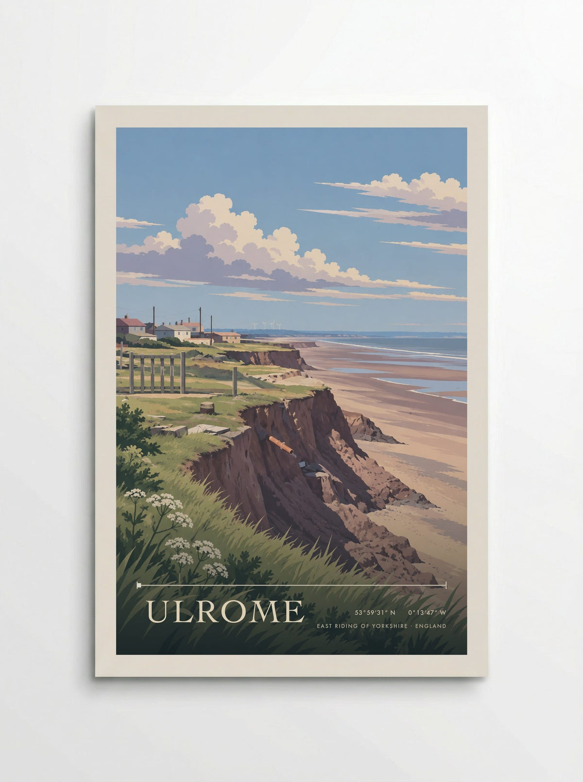 Ulrome, East Riding of Yorkshire | Travel Poster - Poster