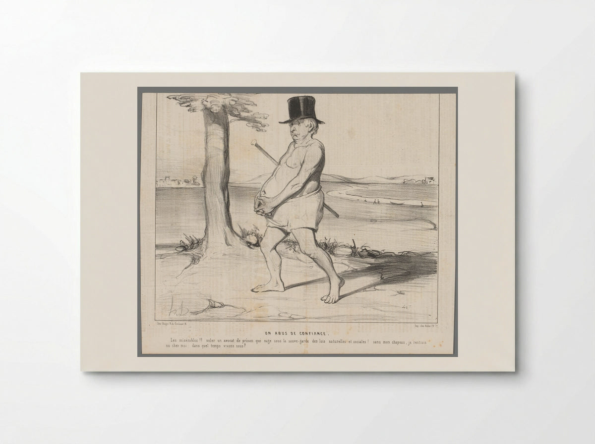 Un Abus de Confiance - Honoré Daumier - Poster