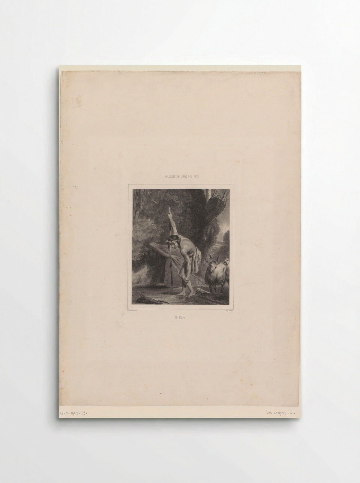 Un Pâtre - Louis Boulanger - Poster
