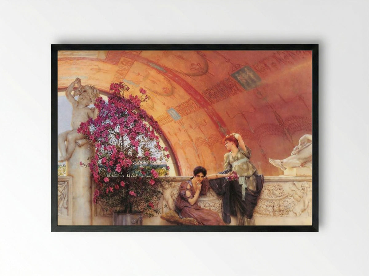 Unconscious Rivals - Sir Lawrence Alma-Tadema - Framed Print Black