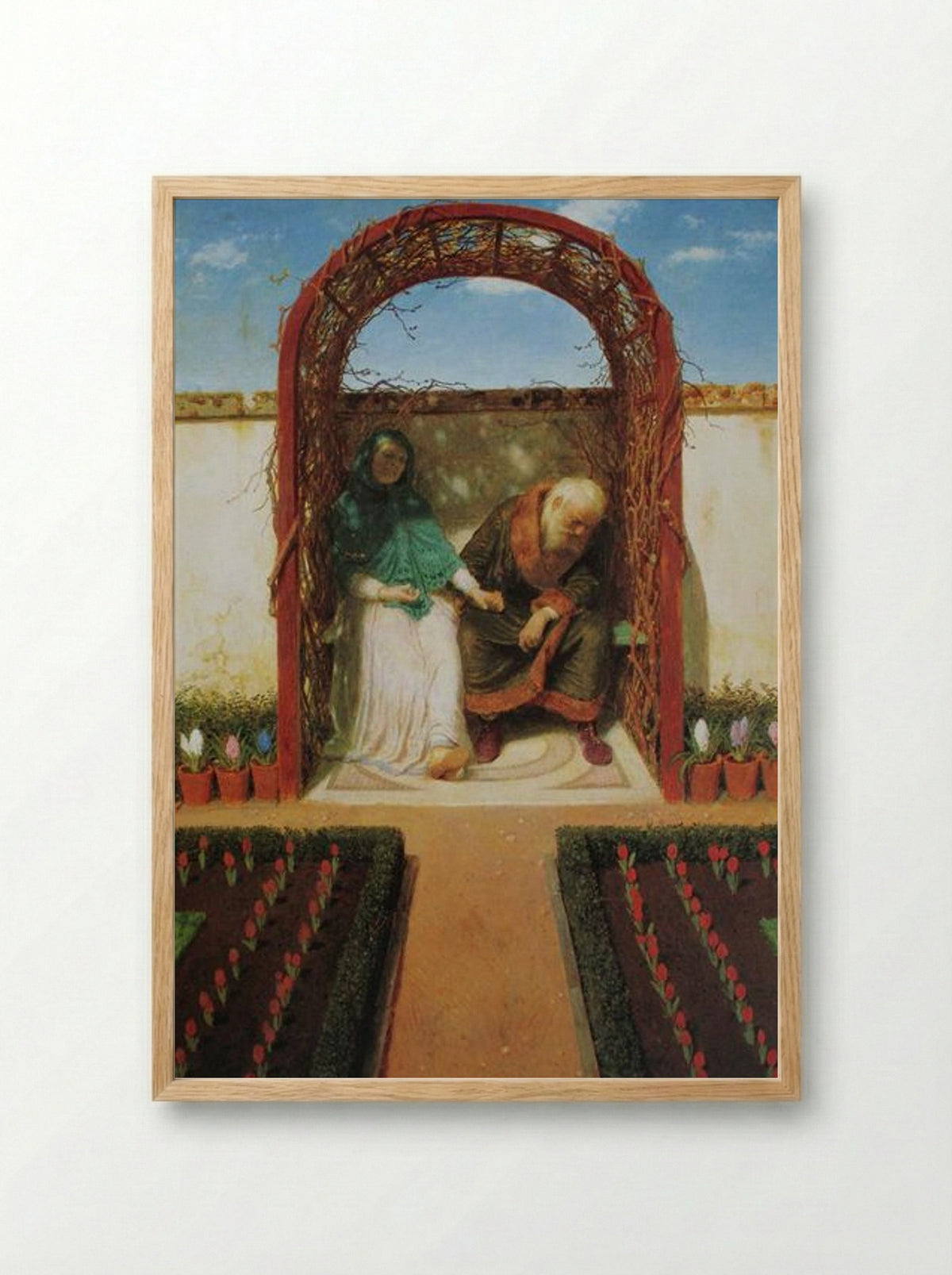 Under the Arbor - Arnold Böcklin - Framed Print Wood