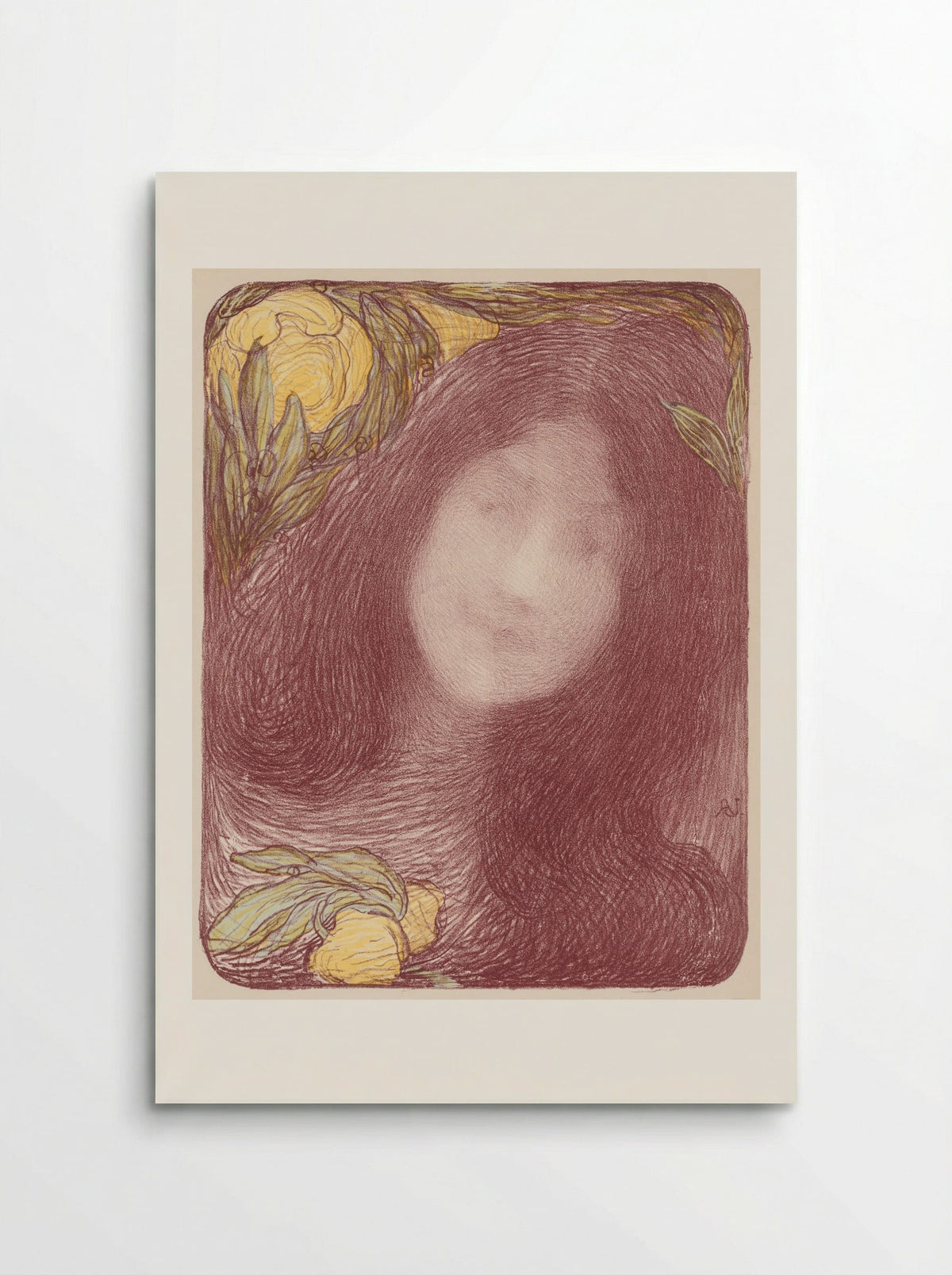 Under the Flowers - Edmond François Aman-Jean - Poster