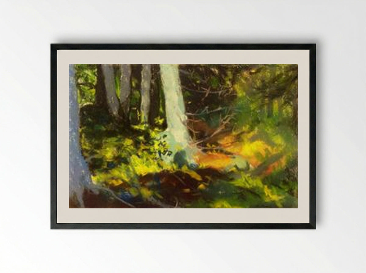 Under the Trees (Monhegan) - Edward Willis Redfield - Framed Print Black