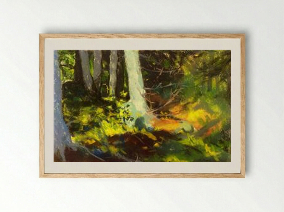 Under the Trees (Monhegan) - Edward Willis Redfield - Framed Print Wood