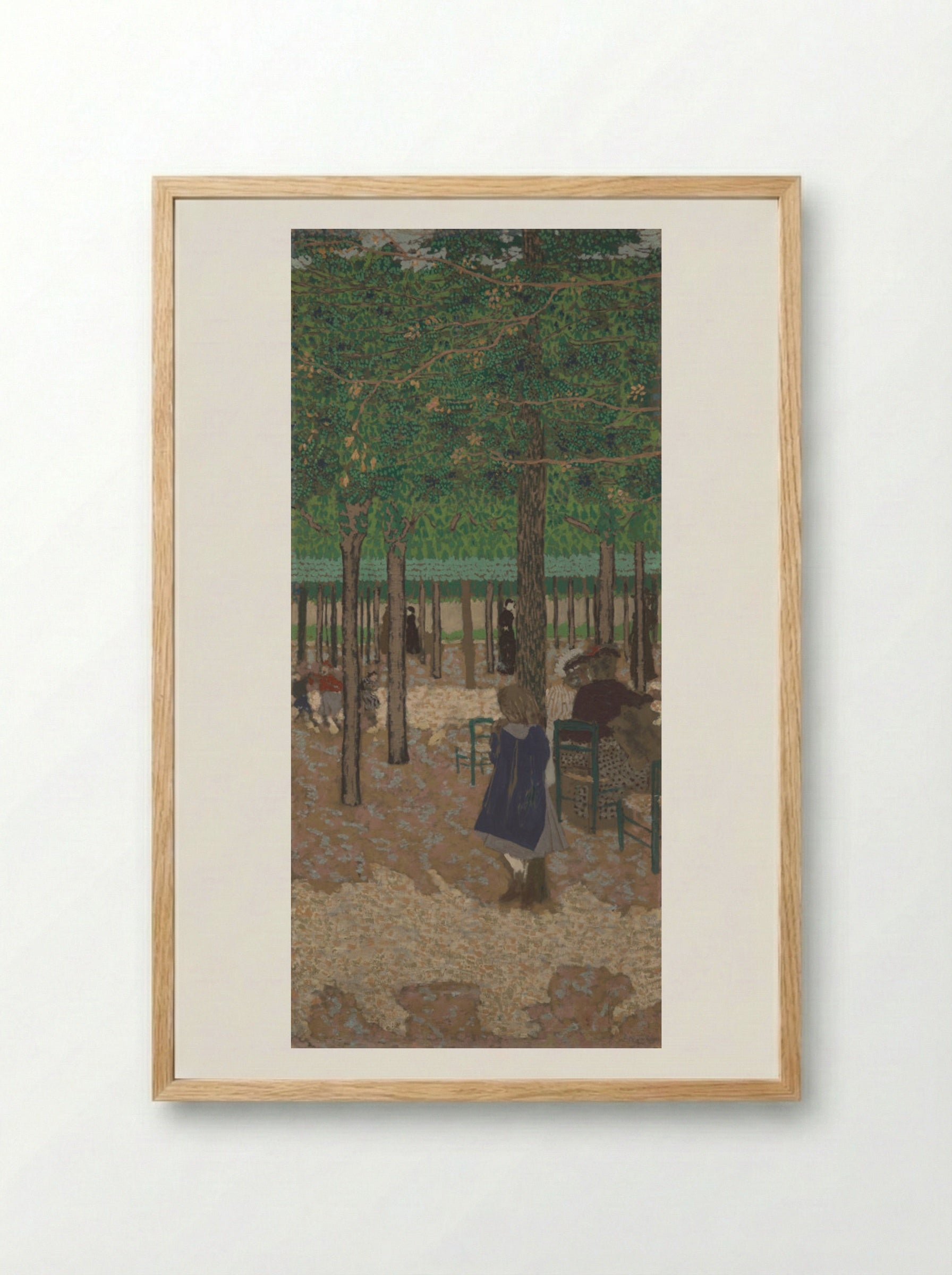 Under the Trees (from The Public Gardens) - Édouard Vuillard - Framed Print Wood