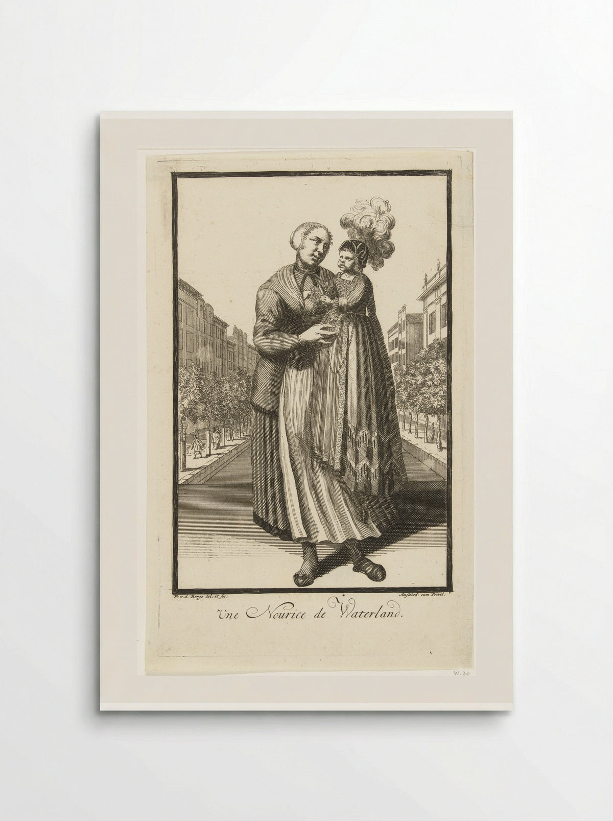 Une Nourice de Waterland - Pieter van den Berge - Poster