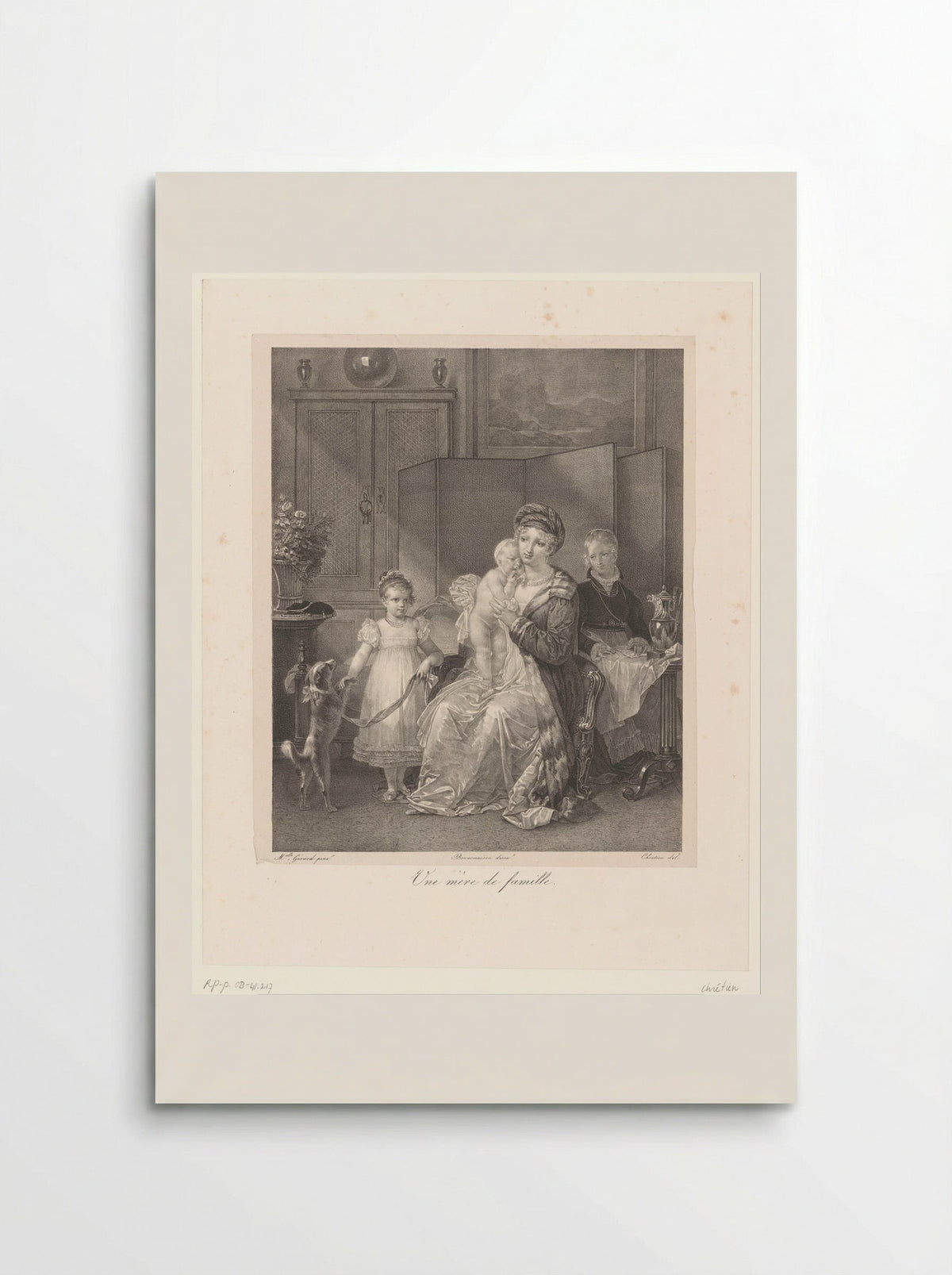 Une mère de famille - François Jean Villain - Poster