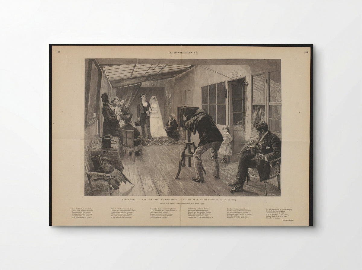 Une noce chez le photographe - Auguste Lepère - Poster