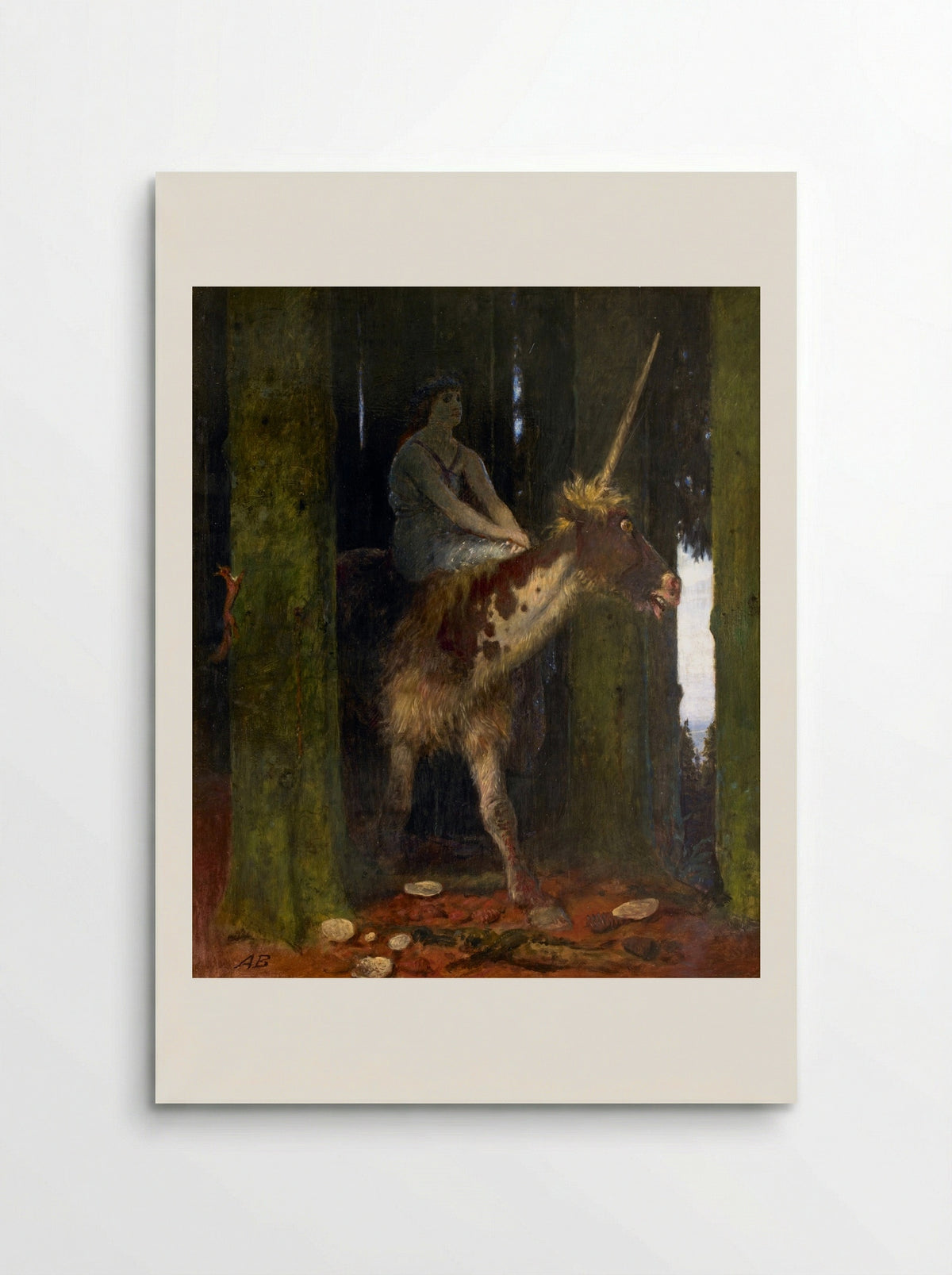 Unicorn - Arnold Böcklin - Poster