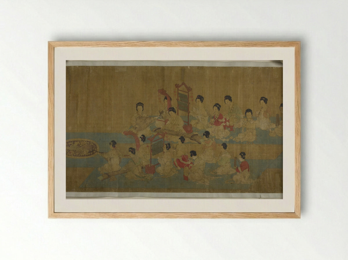 United by Music (Hele Tu) - Zhou Wenju - Framed Print Wood