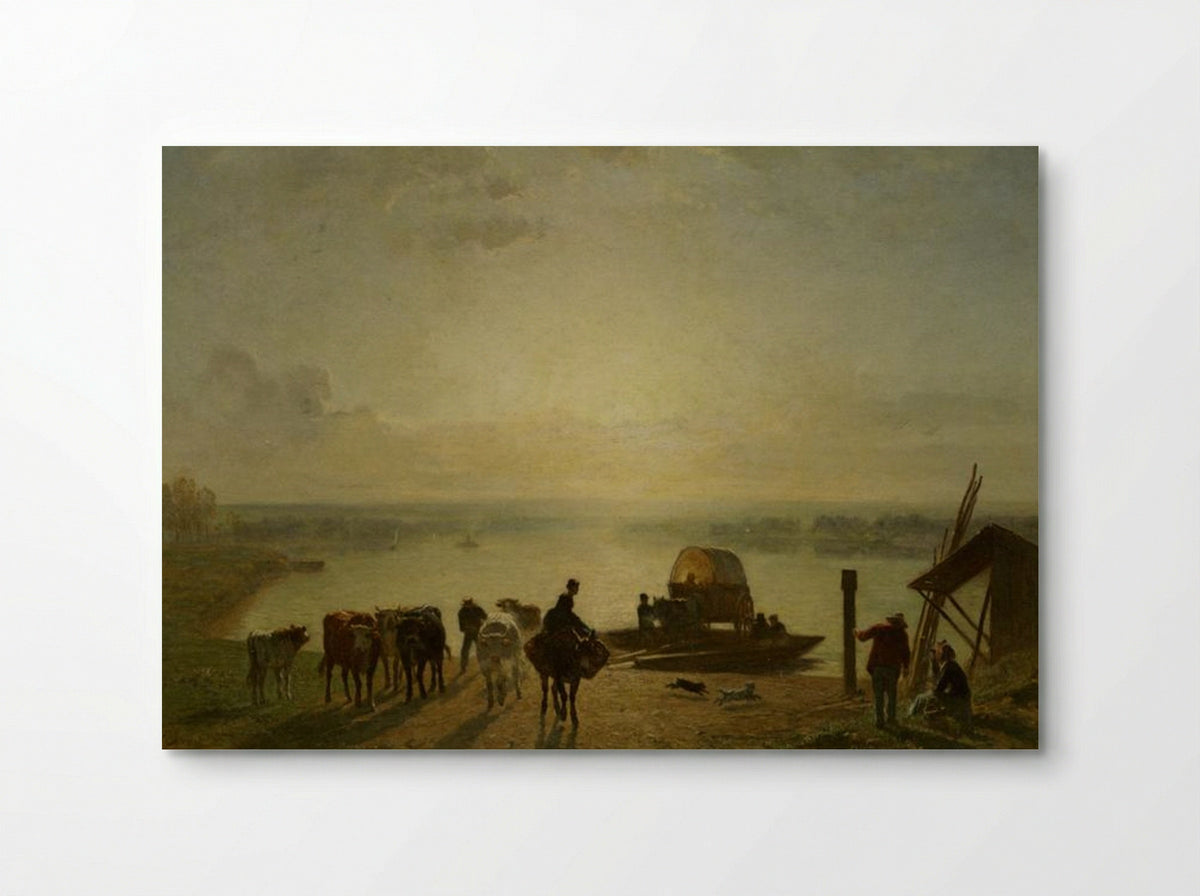 Unloading the Ferry - Constant Troyon - Poster