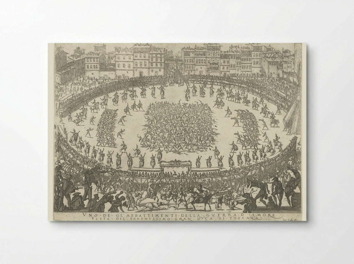 Uno de gli abbattimenti della guerra d'amore - Jacques Callot - Poster