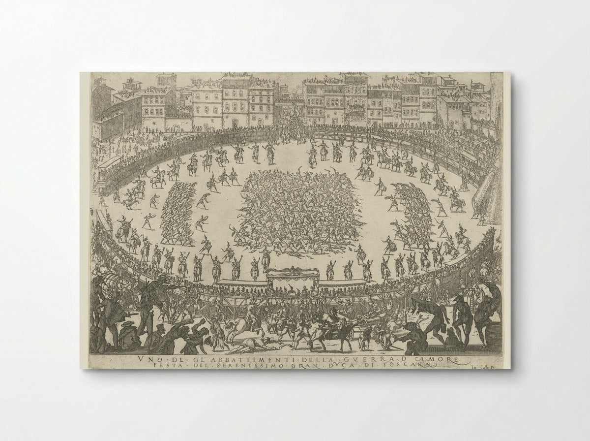 Uno de gli abbattimenti della guerra d'amore - Jacques Callot - Poster