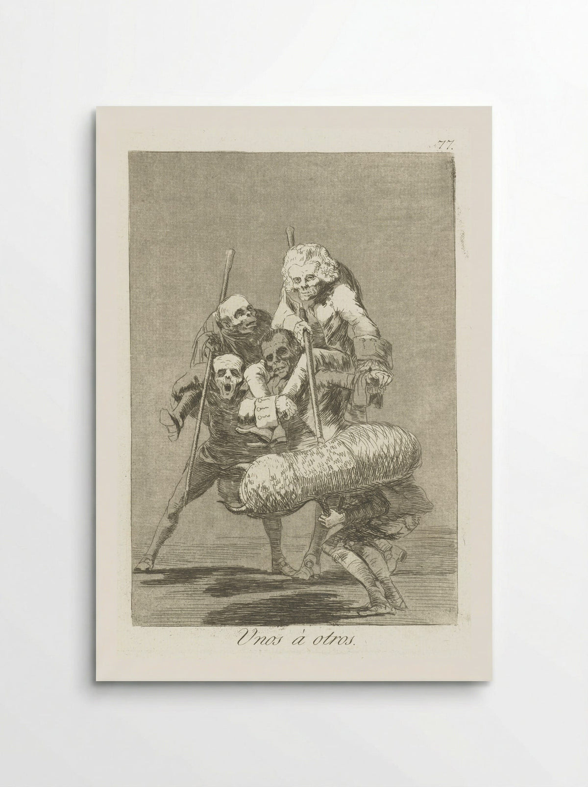 Unos a otros - Francisco de Goya - Poster
