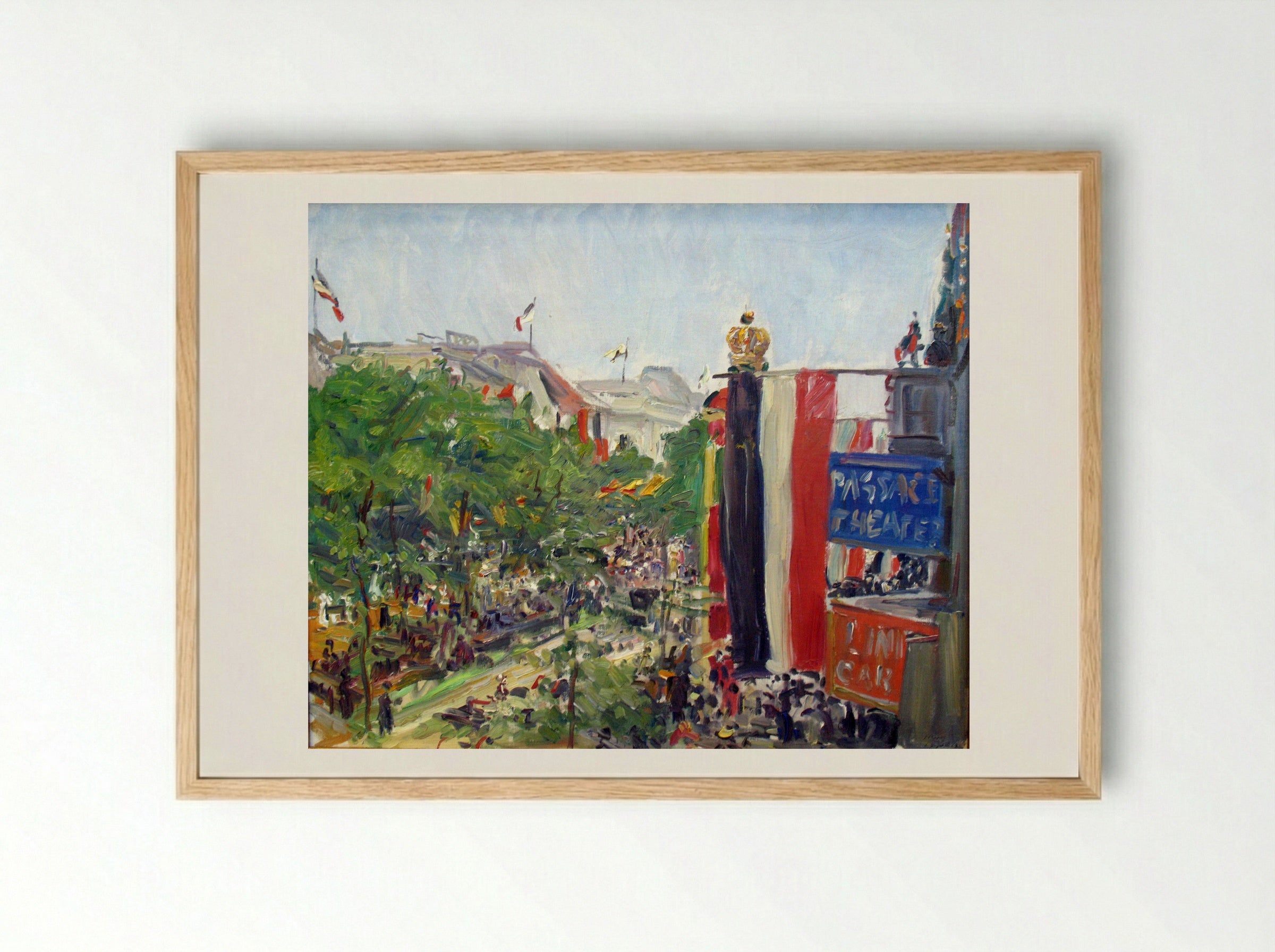 Unter den Linden - Max Slevogt - Framed Print Wood