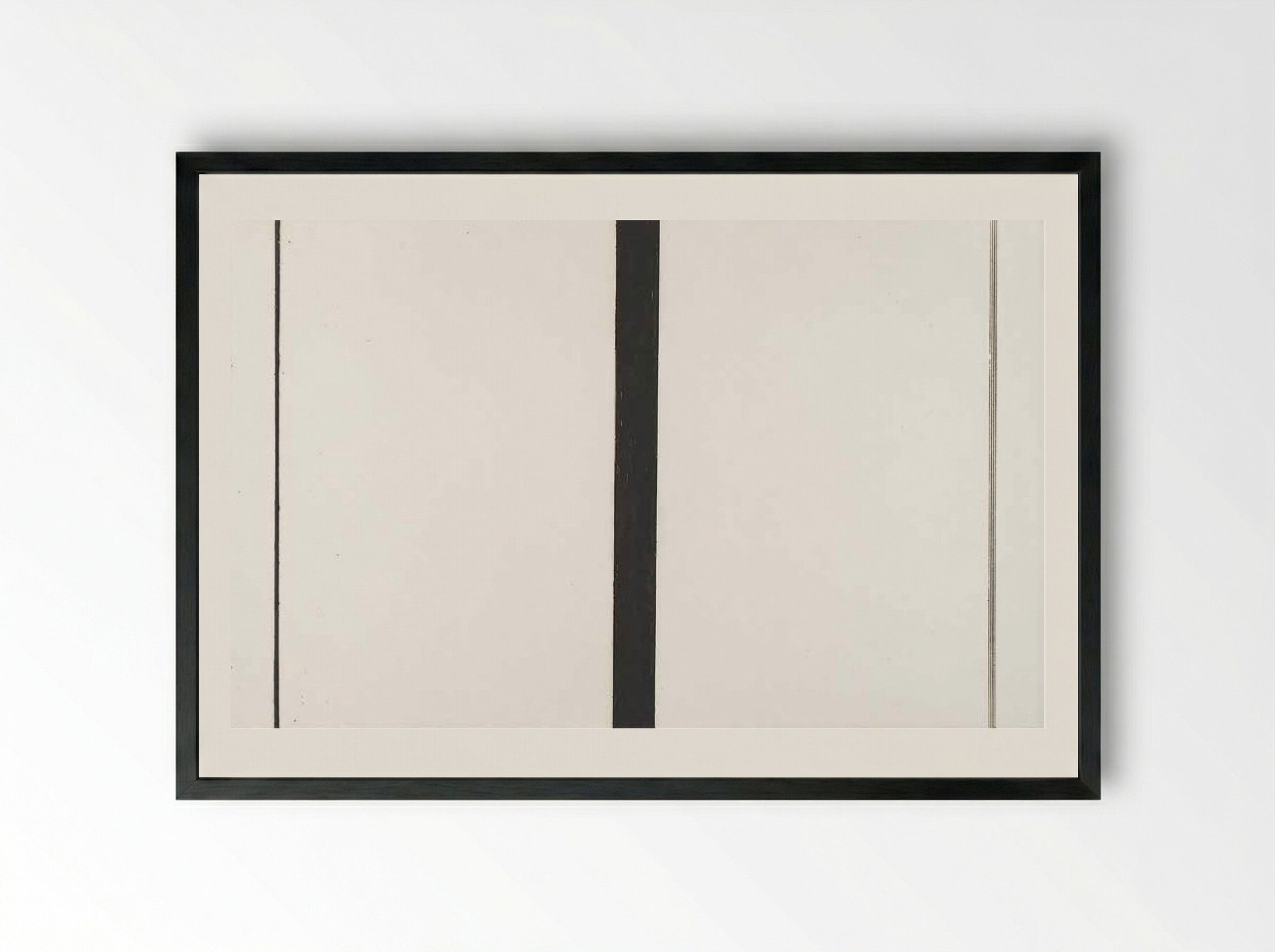 Untitled 2 - Barnett Newman - Framed Print Black