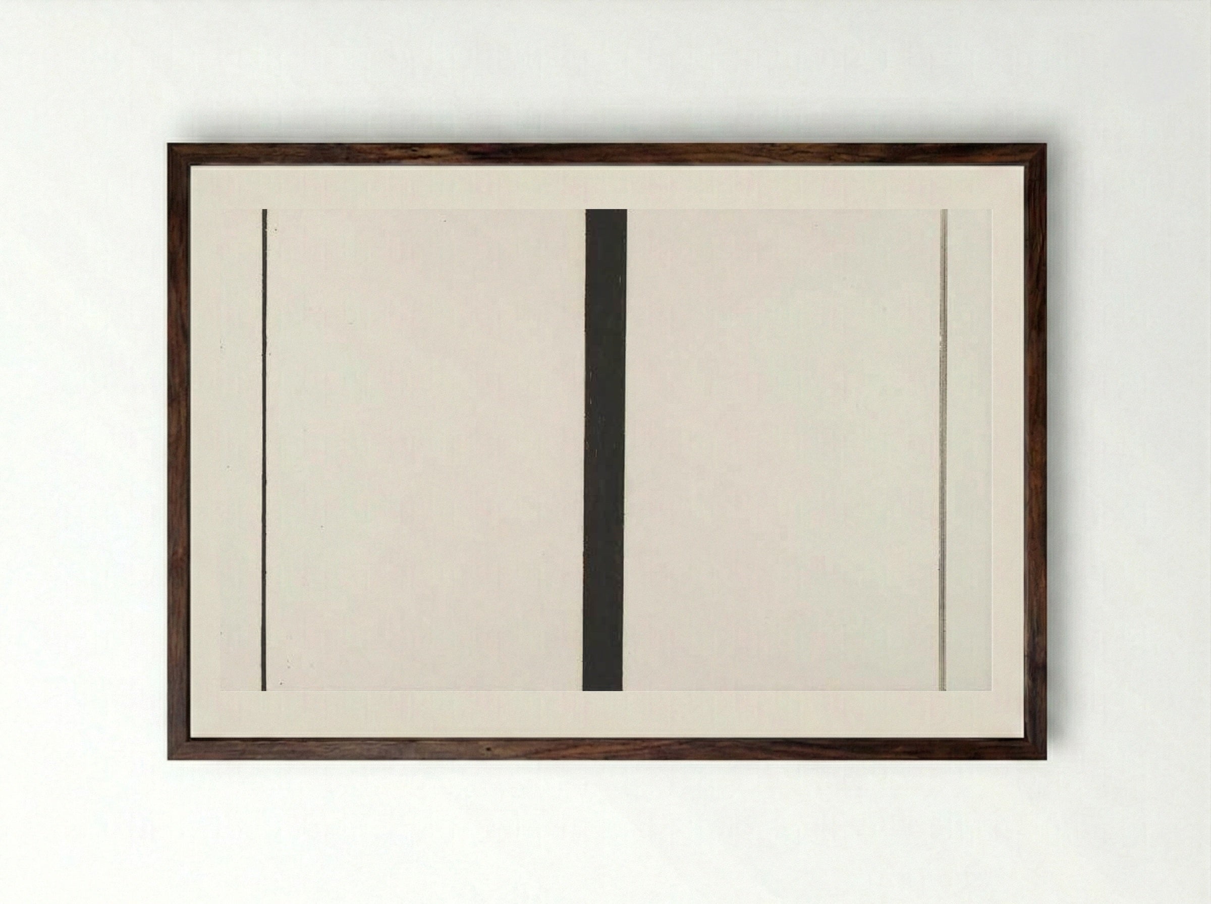 Untitled 2 - Barnett Newman - Framed Print Dark Wood