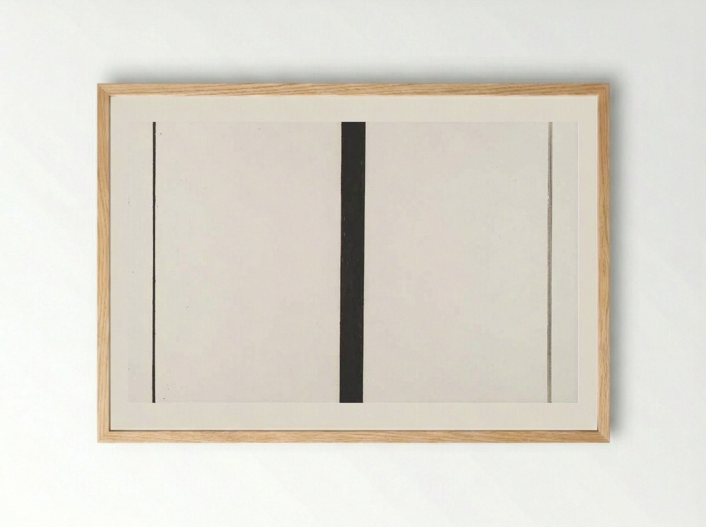Untitled 2 - Barnett Newman - Framed Print Wood