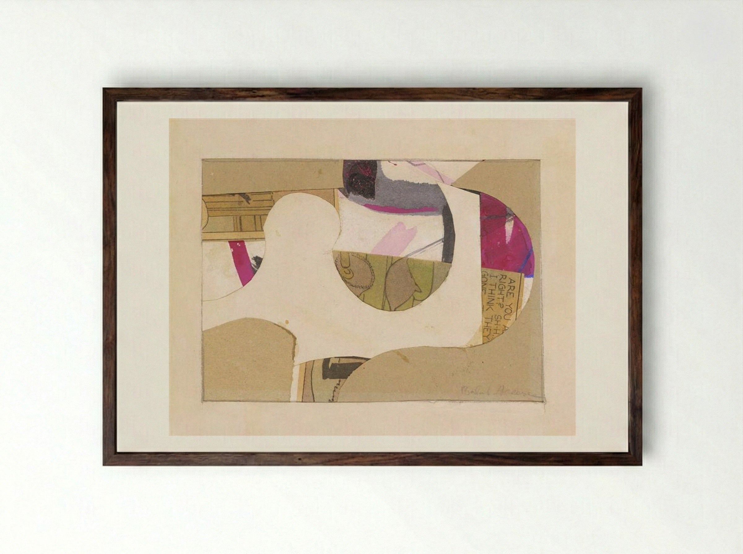 Untitled (34-8) - Balcomb Greene - Framed Print Dark Wood