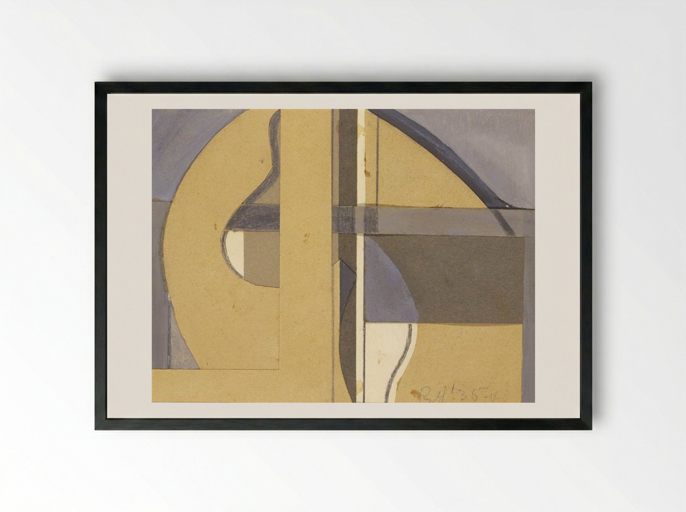 Untitled (35-4) - Balcomb Greene - Framed Print Black