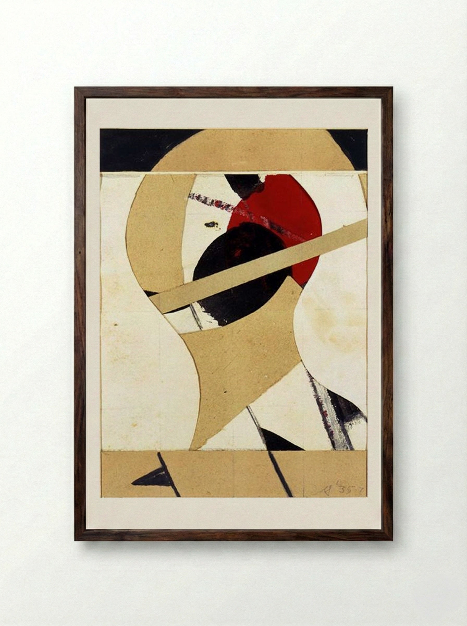 Untitled (35-7) - Balcomb Greene - Framed Print Dark Wood