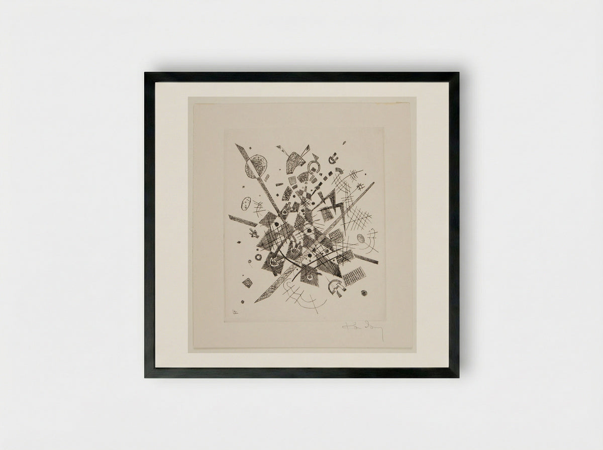 Untitled (Abstract Composition) - Wassily Kandinsky - Framed Print Black