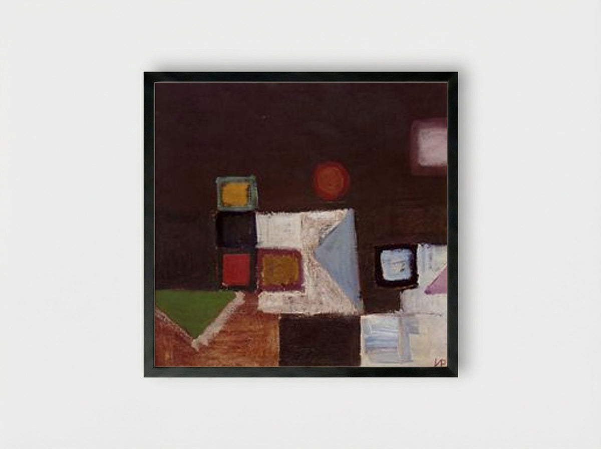 Untitled (Abstract Composition) - Victor Pasmore - Framed Print Black