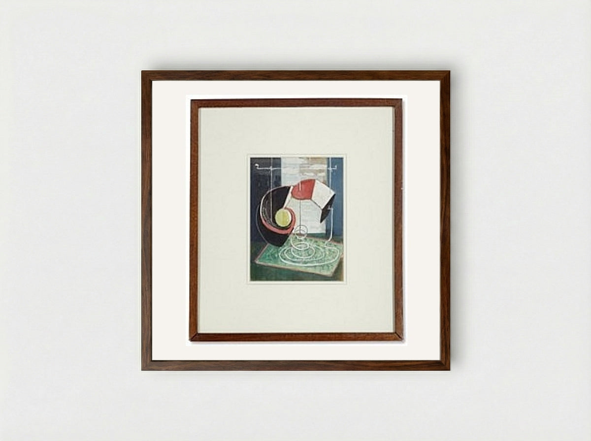Untitled (Abstract Composition) - Bradley Walker Tomlin - Framed Print Dark Wood