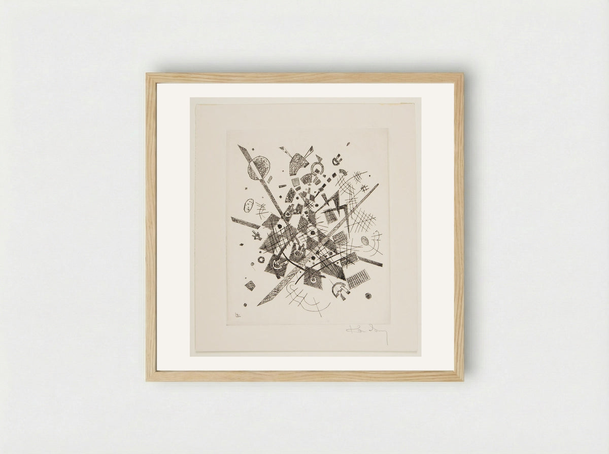Untitled (Abstract Composition) - Wassily Kandinsky - Framed Print Wood