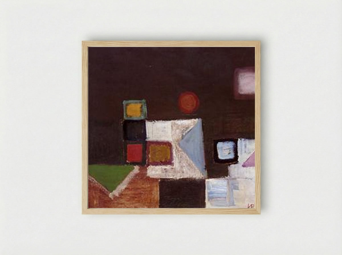 Untitled (Abstract Composition) - Victor Pasmore - Framed Print Wood