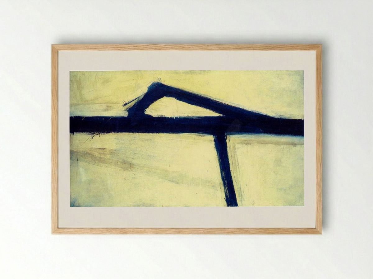 Untitled (Abstract Composition) - Franz Kline - Framed Print Wood