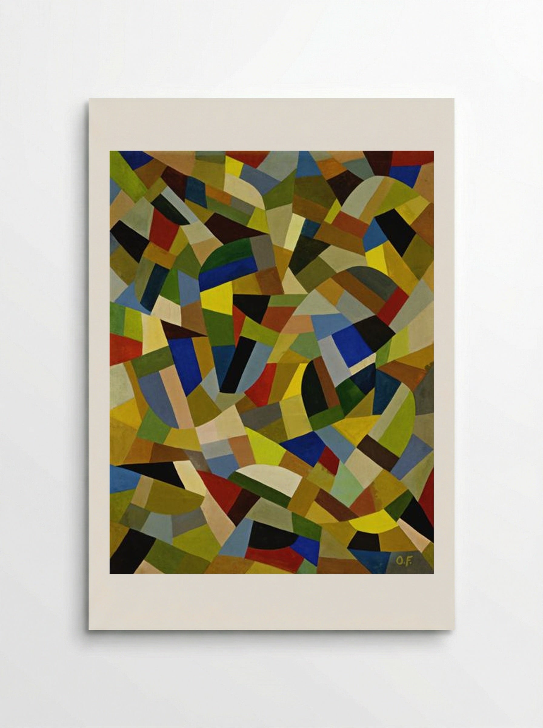 Untitled (Abstract Composition) - Otto Freundlich - Poster