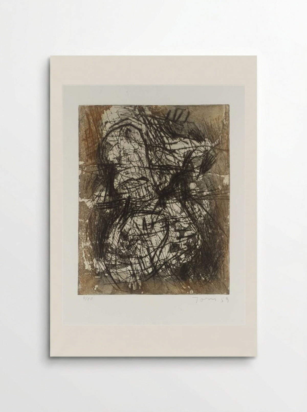 Untitled (Abstract Figure, Etching) - Asger Jorn - Poster