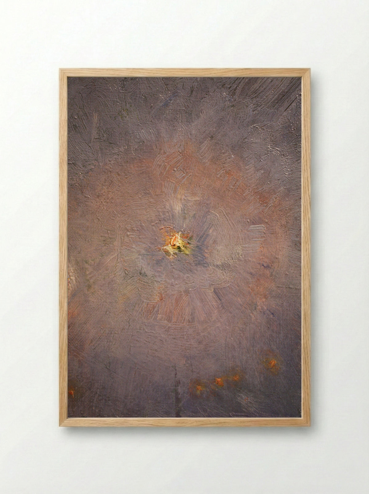 Untitled (Abstracted Light Study, Oil on Canvas) - Childe Hassam - Framed Print Wood