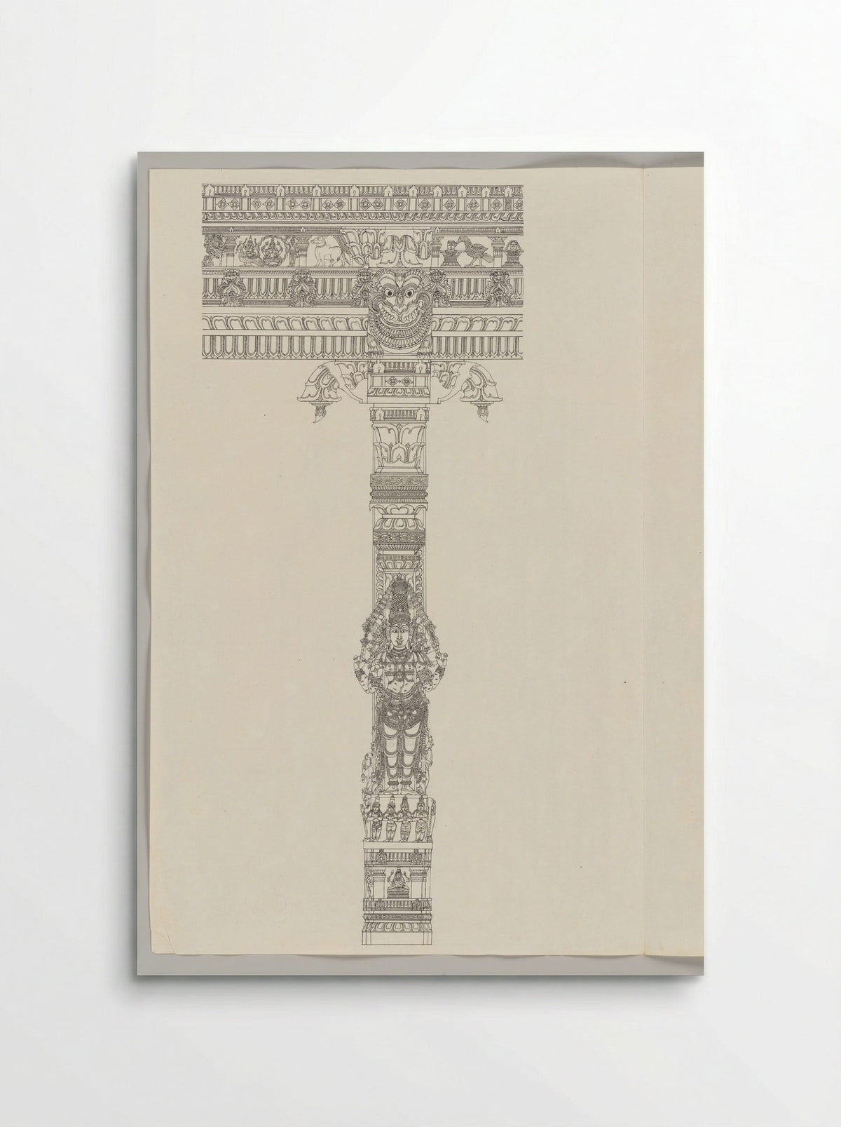 Untitled (Architectural Study of a Temple Pillar) - Fine Art Print - Poster