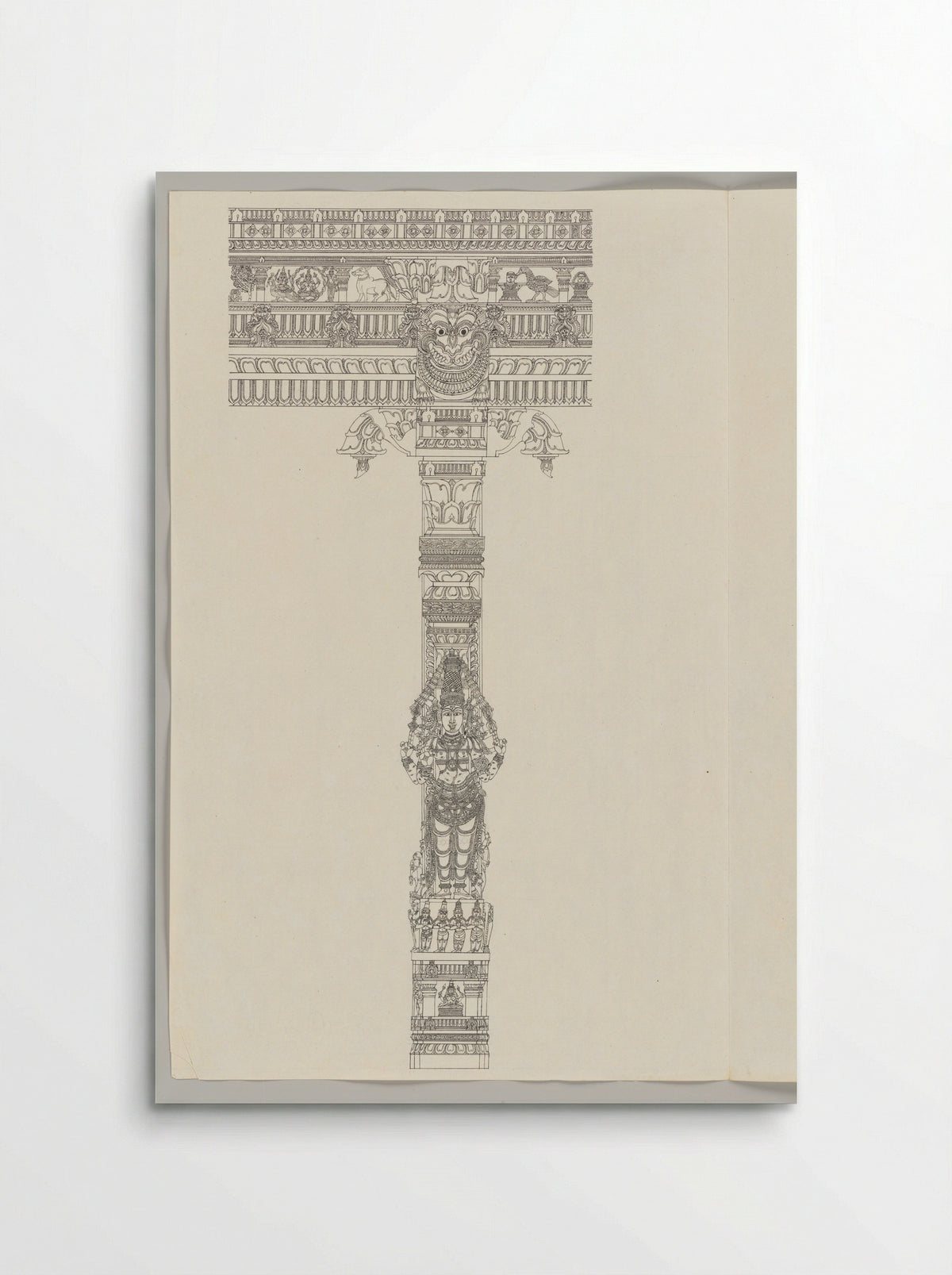 Untitled (Architectural Study of a Temple Pillar) - Fine Art Print - Poster