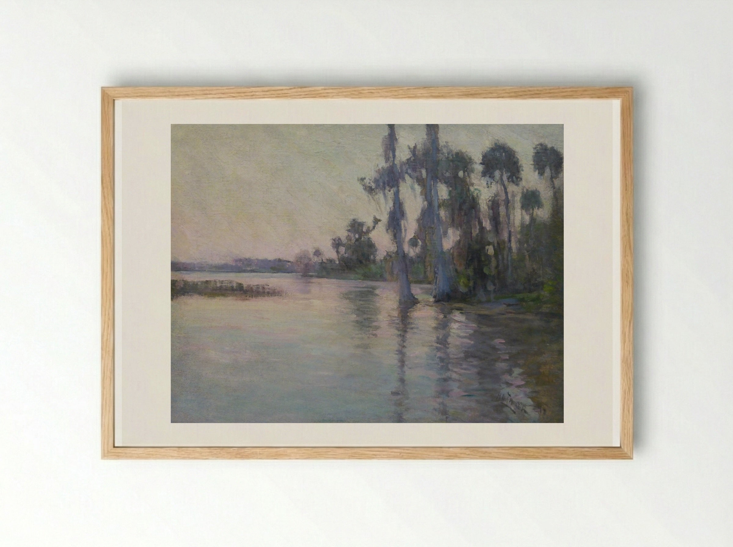 Untitled (Bayou Scene) - Henry Ossawa Tanner - Framed Print Wood