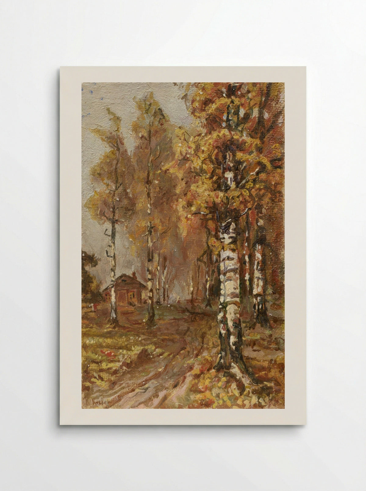Untitled (Birch Forest with Cabin) - Julius Sergius von Klever - Poster