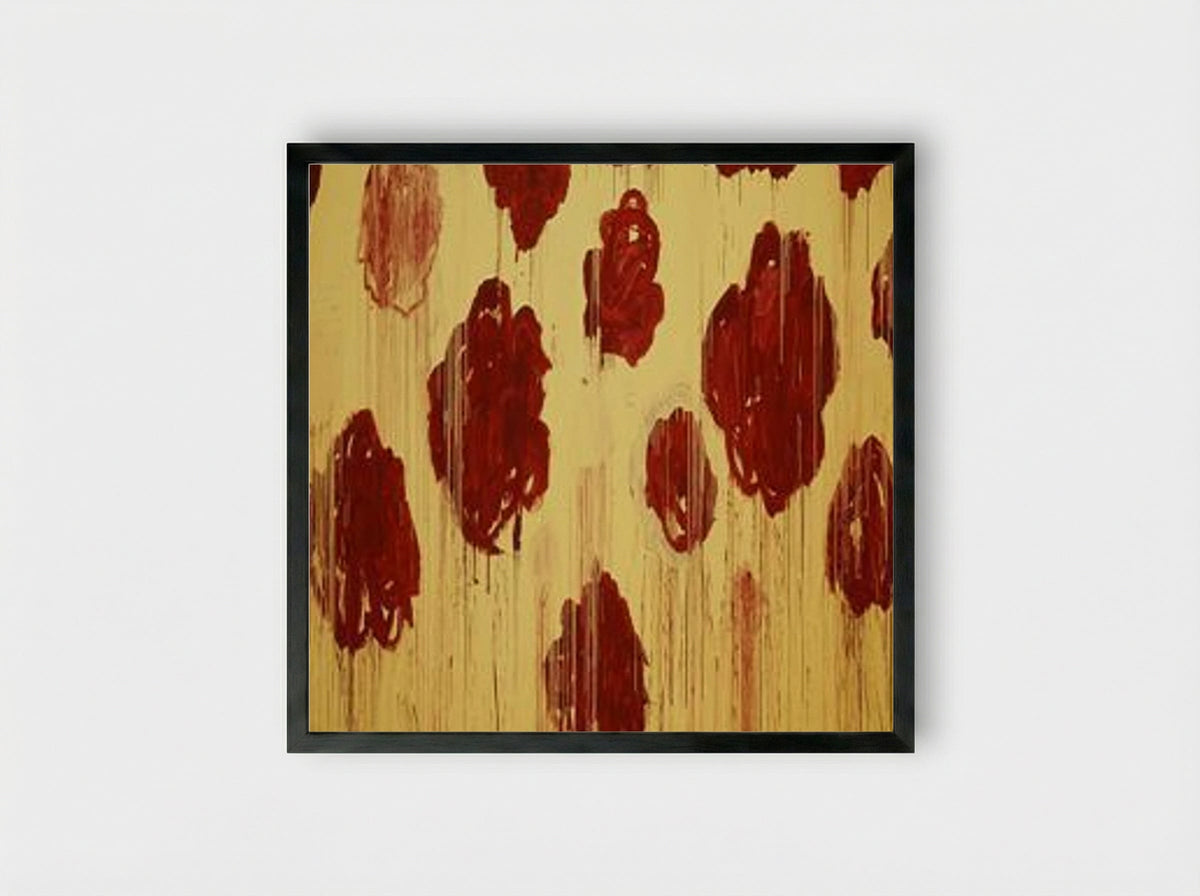 Untitled (Blooming, A Scattering of Blossoms & Other Things) - Cy Twombly - Framed Print Black