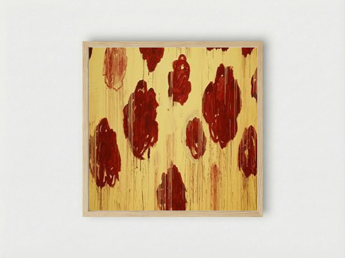Untitled (Blooming, A Scattering of Blossoms & Other Things) - Cy Twombly - Framed Print Wood