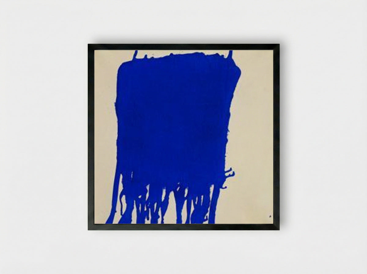 Untitled Blue Monochrome - Yves Klein - Framed Print Black