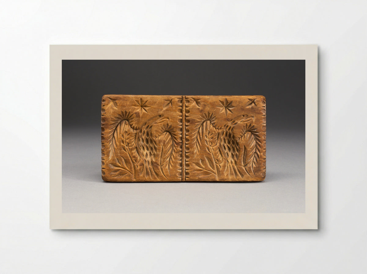 Untitled (Carved Wooden Cookie Mold) - Fine Art Print - Poster