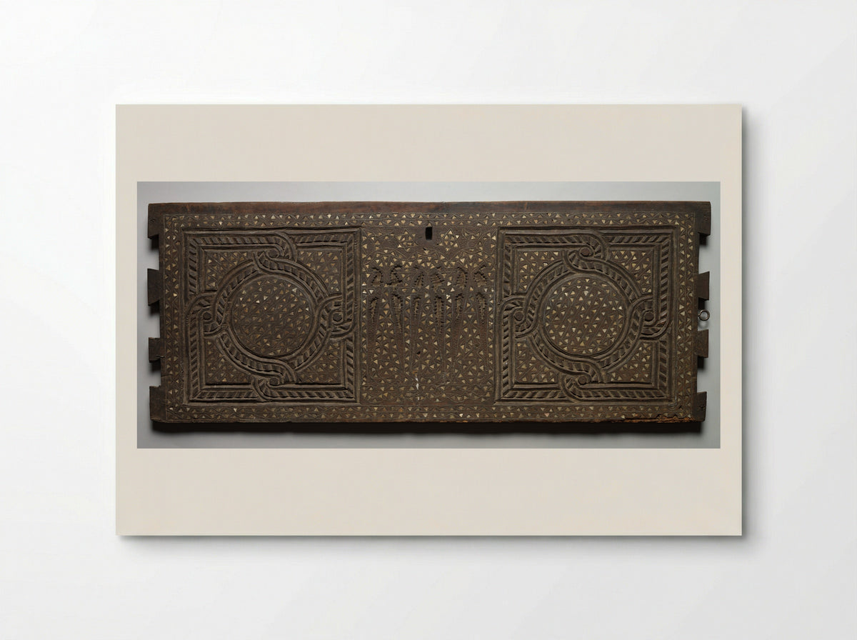 Untitled (Chest Front with Geometric Inlay, Wood and Bone) - Fine Art Print - Poster