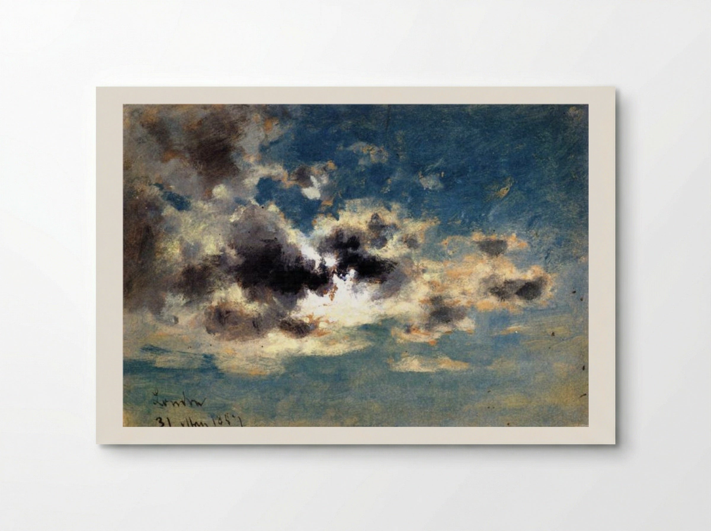 Untitled (Cloud Study, London) - David Cox - Poster