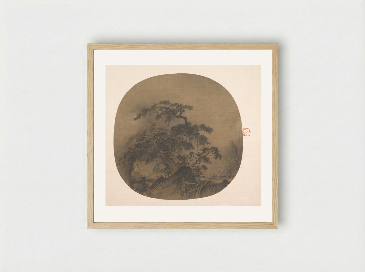 Untitled (Conversation in a Cave) - Fine Art Print - Framed Print Wood