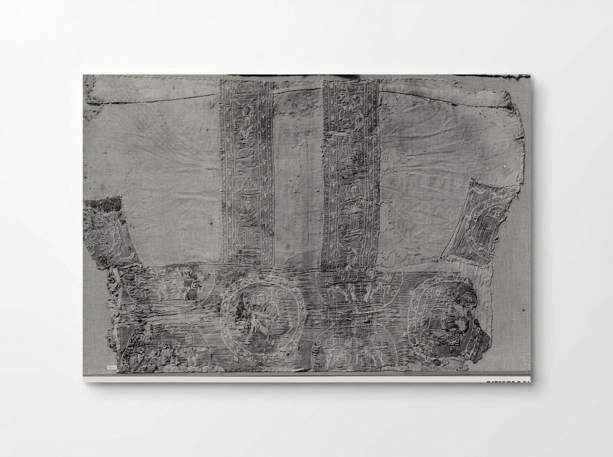 Untitled (Coptic Textile Fragment with Figural Medallions) - Fine Art Print - Poster