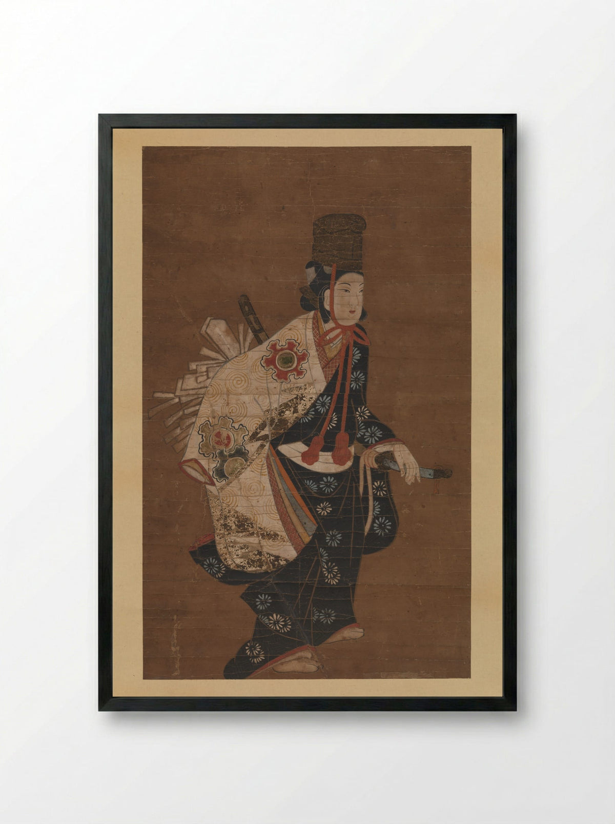 Untitled (Dancer with a Sword) - Fine Art Print - Framed Print Black